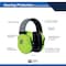 Ge Over-the-Head Hi-Vis Green Earmuffs, 27dB, Reflective Cushioned Headband GM452HV - alternate 2